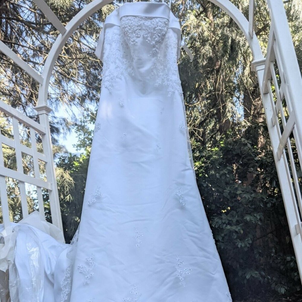 ✨ San Patrick designer white wedding dress gown✨✨